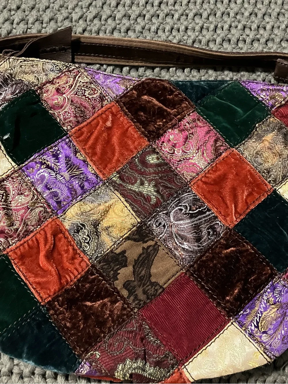 Lucky Brand Patchwork Hobo Purse - Picture 2 of 4